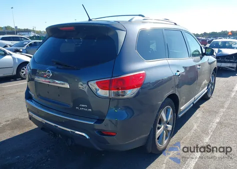 2014 Nissan Pathfinder Platinum from USA, damaged, VIN 5N1AR2MM3EC628123